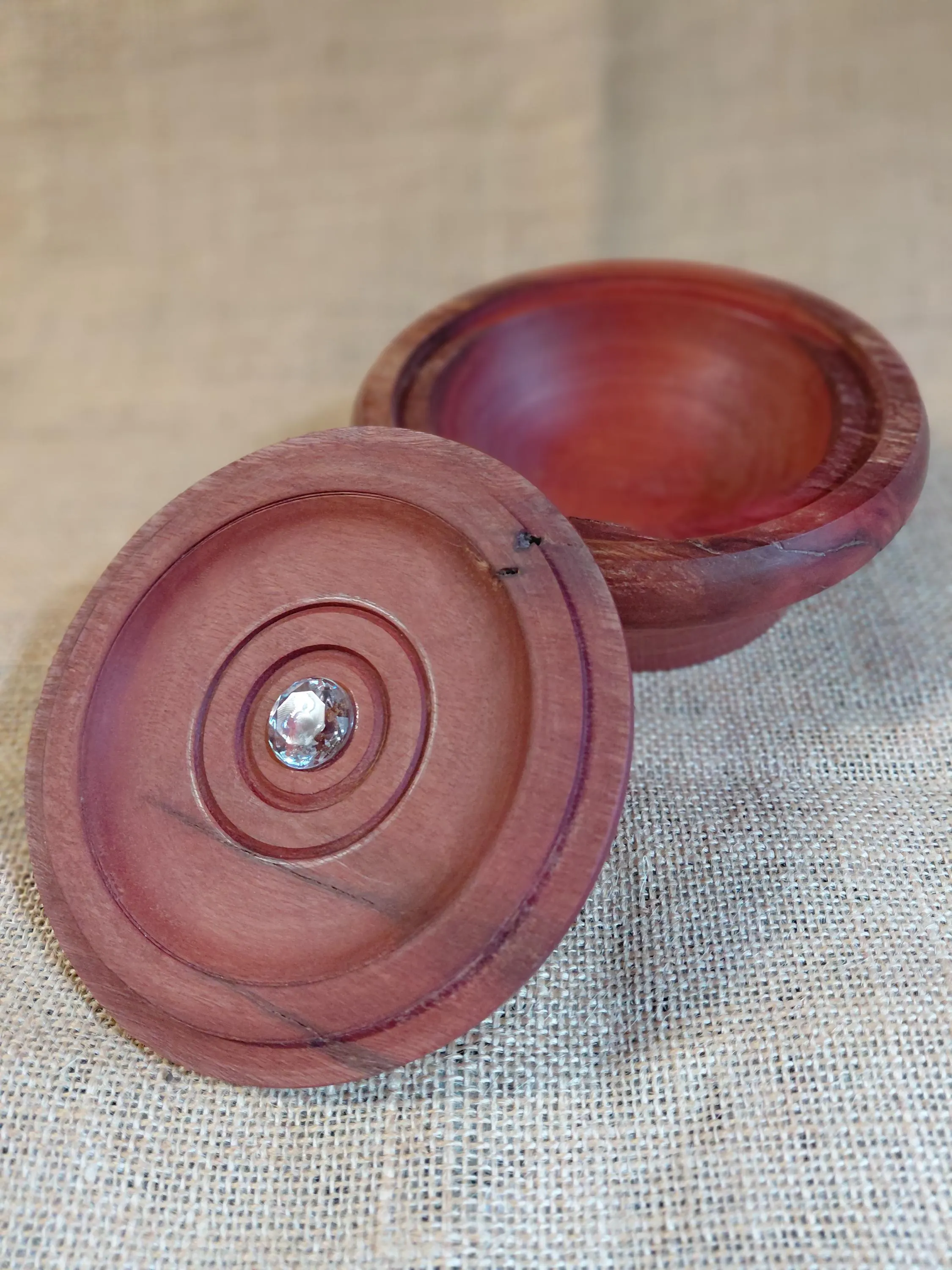 Small Redwood Jewellery Box